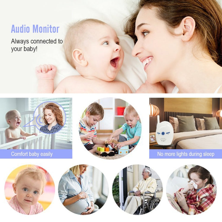 BM-V20 2.4GHz Wireless Digital Audio Baby Monitor, Two Way Voice Talk(White) by buy2fix