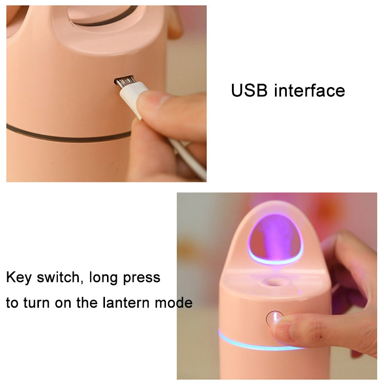 1.5W - 2W 175ml Mini Portable USB Negative Ions Humidifier Beauty and Water Supplement Instrument with Colorful LED Light(Pink) by buy2fix