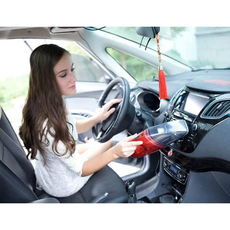 60W Rechargeable Car Household Portable Handheld Wireless Dry Wet Used Vacuum Cleaner, EU Plug by buy2fix