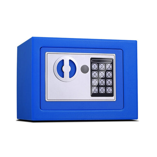 17E Home Mini Electronic Security Lock Box Wall Cabinet Safety Box without Coin-operated Function(Blue) by buy2fix