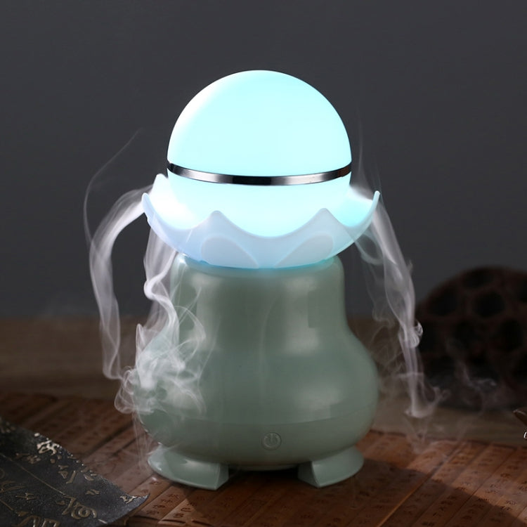 4W USB Charging Night Luminescent Pearl Ultrasonic Aromatherapy Humidifier with LED Colorful Light for Home / Office, Water Tank Capacity: 95ml, DC 5V(Mint Green) by buy2fix