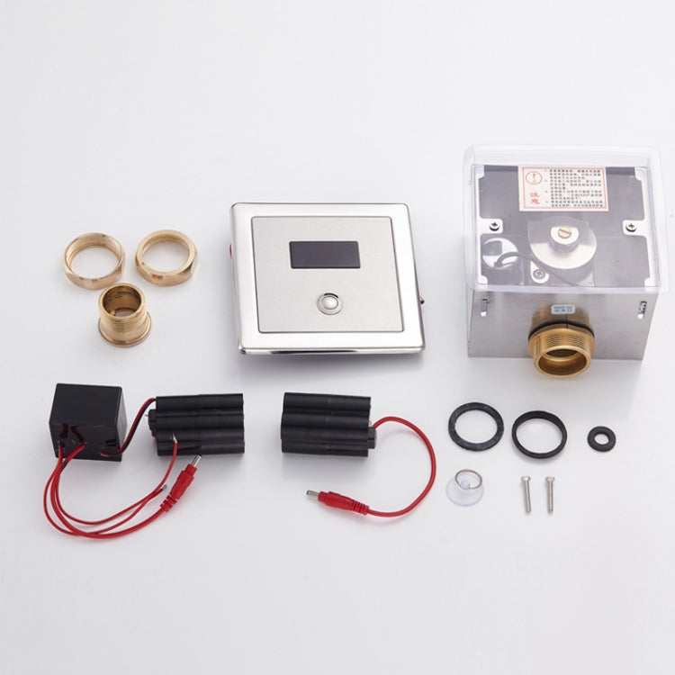 Recessed Wall in Type Flush Valve for Auto-induction Toilet, with Infrared Automatic Function DC by buy2fix