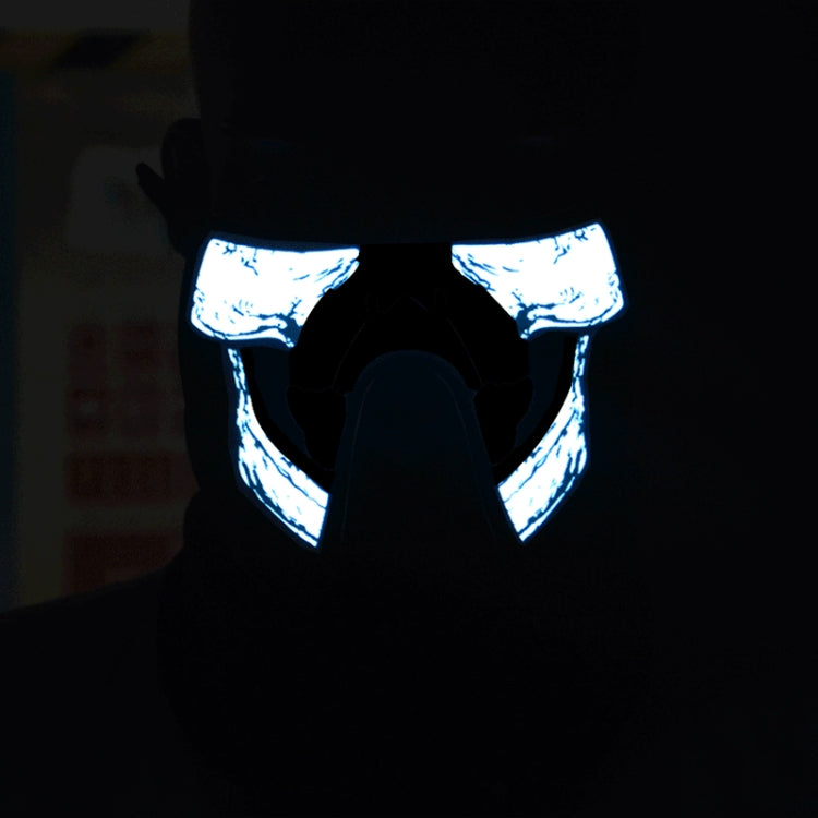 FG-MA-023 Halloween Mask Voice Control LED Cold Light Terror Cosplay Mask by buy2fix