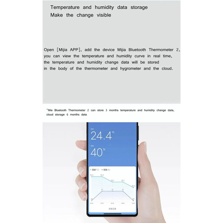 Original Xiaomi Mijia Bluetooth Temperature and Humidity Thermometer 2 by Xiaomi