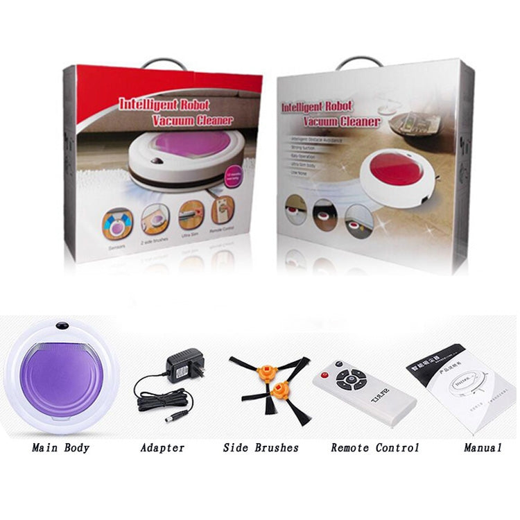 TOCOOL TC-350 Smart Vacuum Cleaner Household Sweeping Cleaning Robot with Remote Control(Purple) by TOCOOL