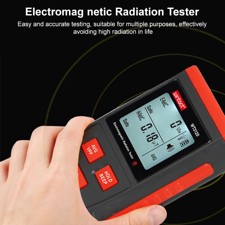 Wintact WT3120 Inductive Wood Moisture Meter Electromagnetic Radiation Tester by Wintact