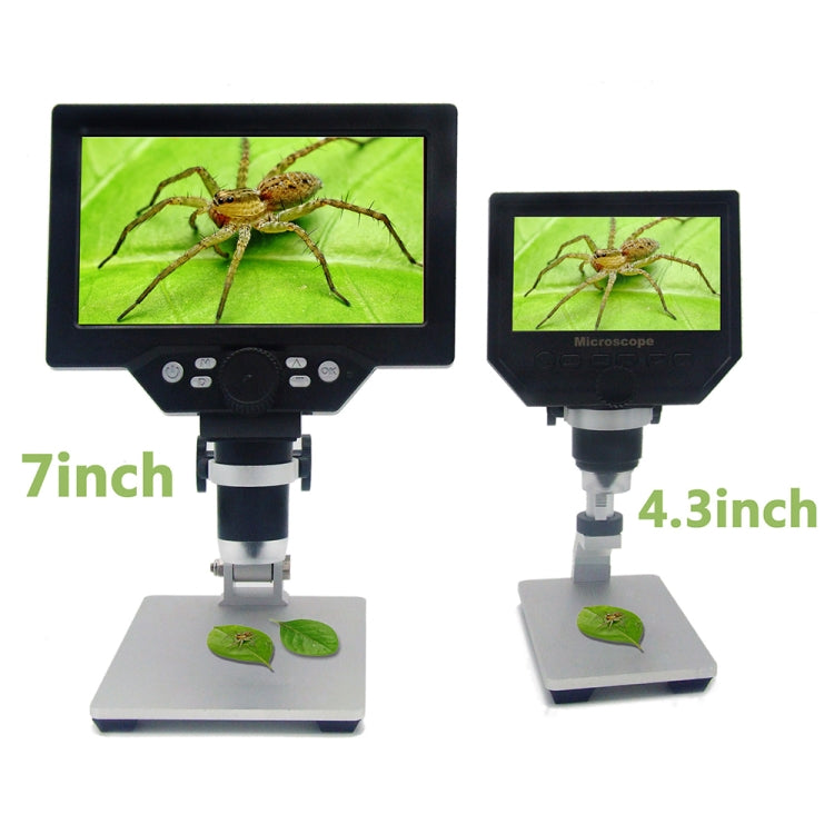 G1200 7 inch LCD Screen 1200X Portable Electronic Digital Desktop Stand Microscope, UK Plug by buy2fix