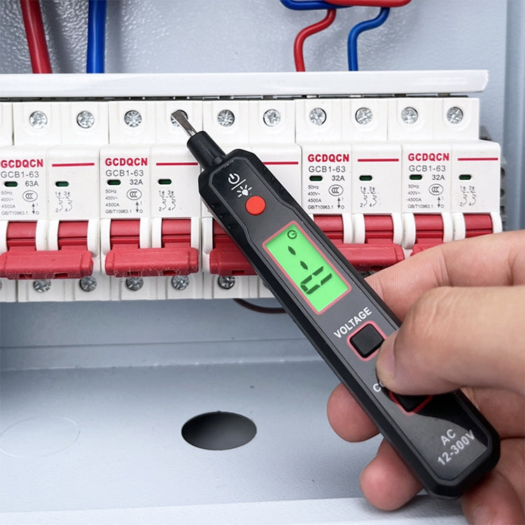 HABOTEST HT89 Contact Type High-sensitivity LCD Digital Display Sound and Light Alarm Test Pen by HABOTEST