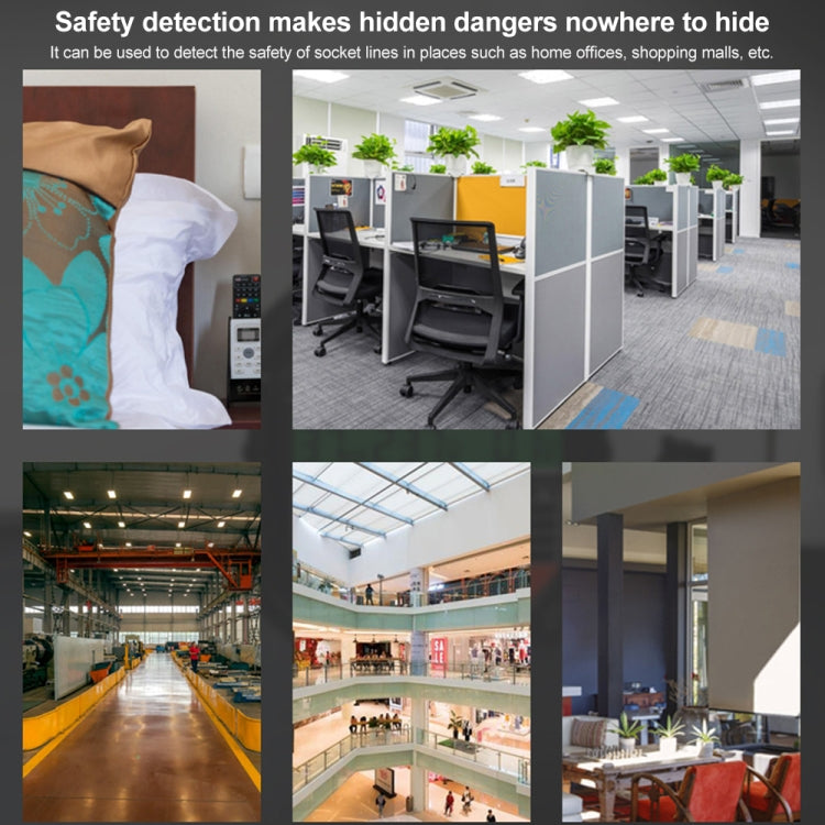 HABOTEST HT107D Multifunctional Digital Display Socket Tester (EU Plug) by HABOTEST