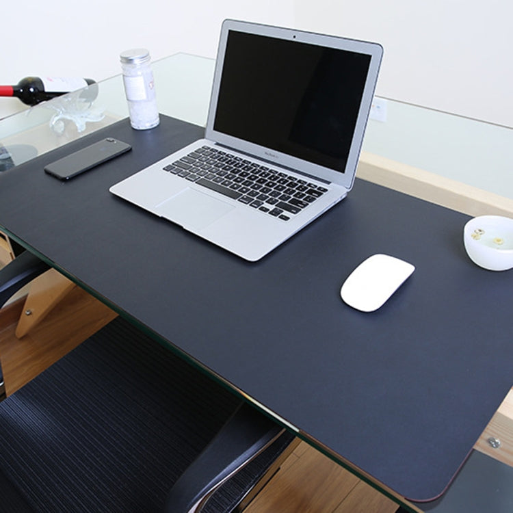 Multifunction Business PU Leather Mouse Pad Keyboard Pad Table Mat Computer Desk Mat, Size: 60 x 30cm(Black) - Desk Pads by buy2fix | Online Shopping UK | buy2fix