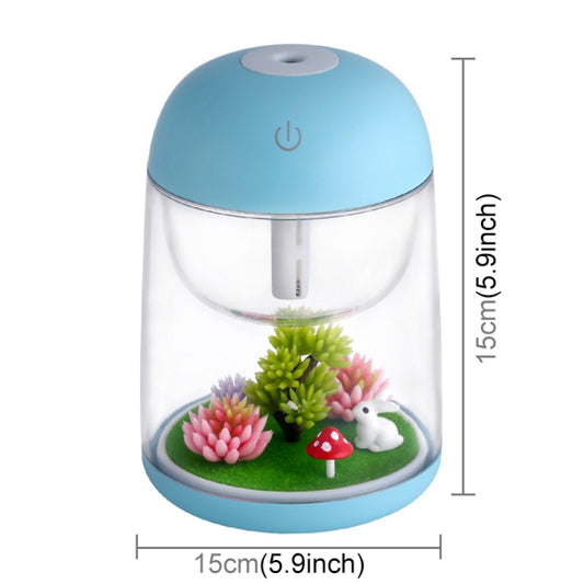 Imycoo WT602 2W Portable Mini Micro Landscape Design USB Charge Aromatherapy Air Humidifier with LED Colorful Light, Water Tank Capacity: 180ml, DC 5V(Blue) by buy2fix