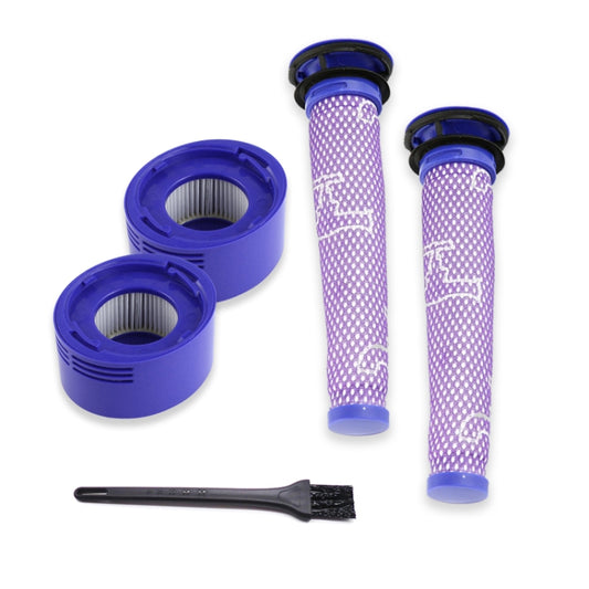 XD936 5 in 1 Pre Filter Core + Rear Filter Core + Cleaning Brush for Dyson V7 / V8 Vacuum Cleaner Accessories by buy2fix