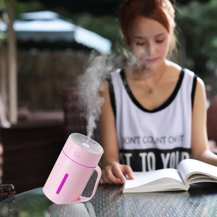 ML-S2 Water Cup Shape Intelligent Mute LED Night Light Atomized Humidifier Air humidification Machine(Pink) by buy2fix