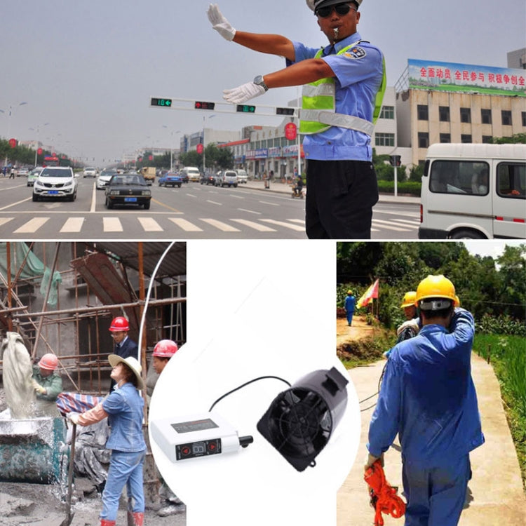 Portable Mini Waist Fan Cooling Fan USB Skin Cooler (Black) by buy2fix