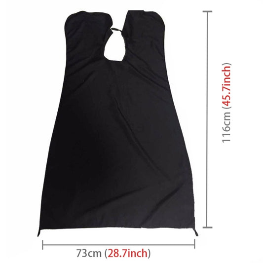 Professional Beard Apron Premium Salon Shaving Grooming Trimmings Facial Hair Catcher with Suction Cups(Black) by buy2fix