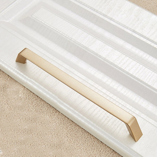 9009-192 Modern Simple Cabinet Door Handle Drawer Wardrobe Zinc Alloy Handle(Gold) by buy2fix