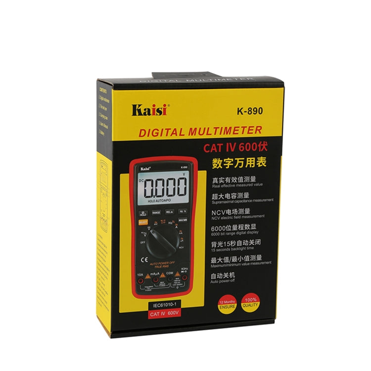 Kaisi K-890 Professional LCD Digital Multimeter Electrical Handheld Digital Multimeter Tester by Kaisi