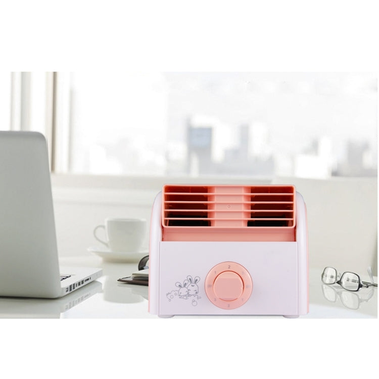 30W Turbine No Blade Mini Desktop Mute Fan for Dormitory / Bedroom / Living Room / Office, 3 Kinds Speed Mode, AC 220V(Pink) by buy2fix