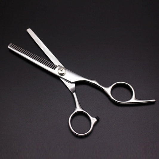 Fashion Durable Sharp Hairdressing Hair Cutting Shears/Scissors and Barber Thinning Tooth Shear(Silver Thinning scissor) by buy2fix