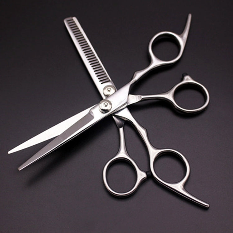 Fashion Durable Sharp Hairdressing Hair Cutting Shears/Scissors and Barber Thinning Tooth Shear(Silver Thinning scissor) by buy2fix