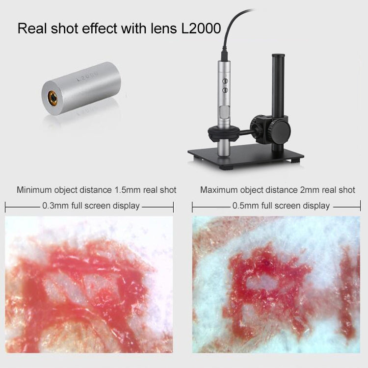 Supereyes L2000 2000X Electronic Microscope Lens Accessories for HCB0990 by Supereyes