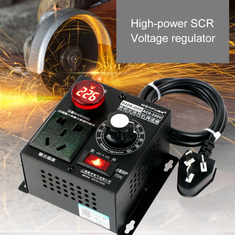 DADR-4000W Single-phase AC Fan Speed Controller, CN Plug by buy2fix