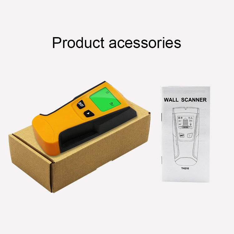 TH210 3 in 1 Wall Metal Detector for Voltage and Cable with Metal Detection Function by buy2fix