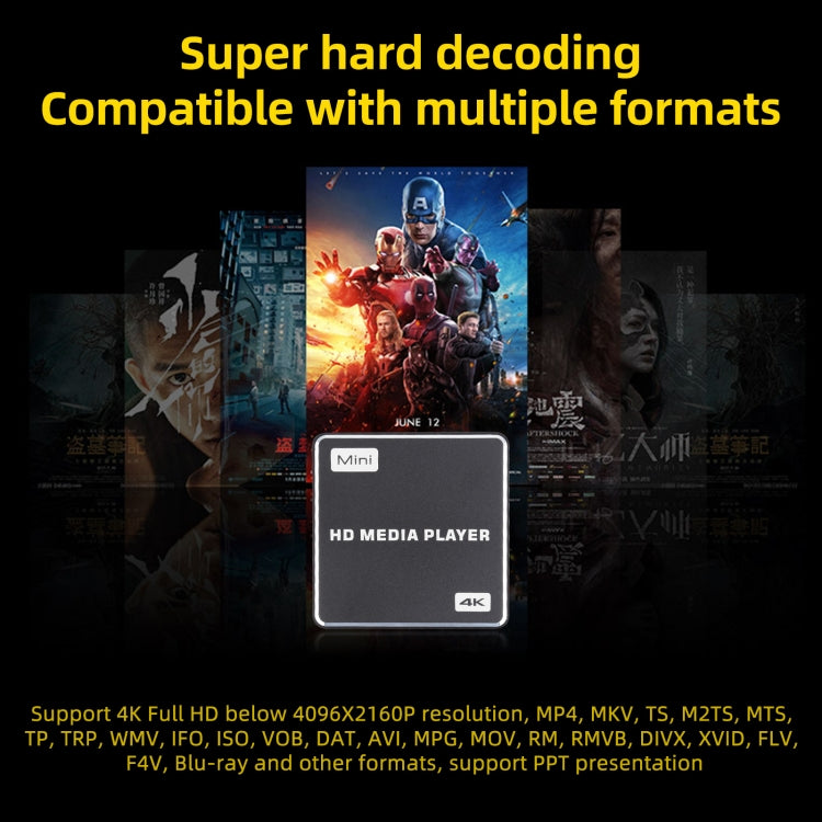 X5 UHD 4K Android 4.4.2 Media Player TV Box with Remote Control, RK3229 Quad Core up to 1.5GHz, RAM: 1GB, ROM: 8GB, Support WiFi, USB, HD Media Interface, TF Card, US Plug by buy2fix