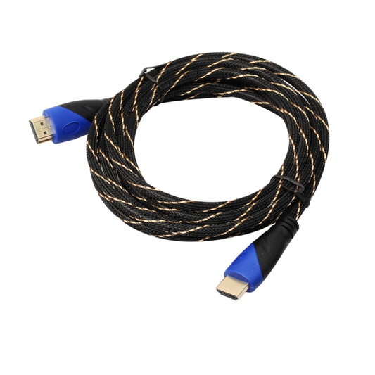 3m HDMI 1.4 Version 1080P Woven Net Line Blue Black Head HDMI Male to HDMI Male Audio Video Connector Adapter Cable by buy2fix