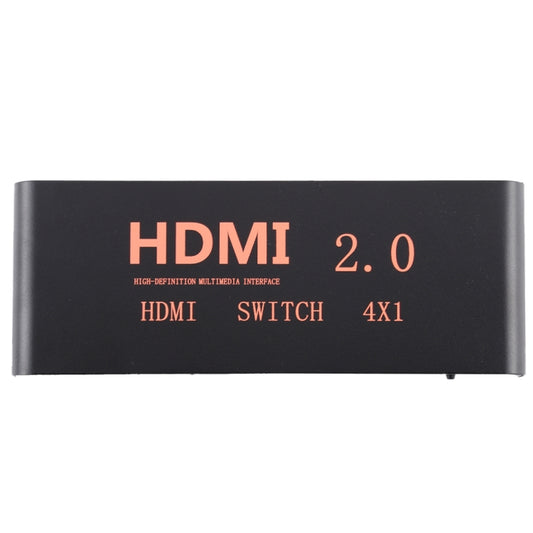4X1 4K/60Hz HDMI 2.0 Switch with Remote Control, EU Plug by buy2fix