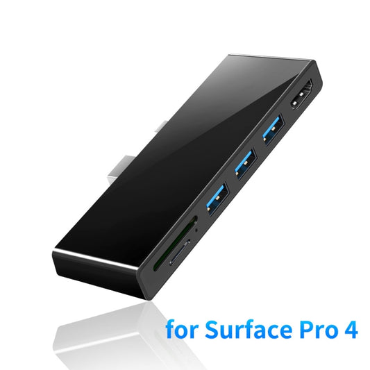 ROCKETEK SK-S4H 3 x USB 3.0 + HDMI + SD / TF Memory Card Reader HUB 4K HDMI Adapter(Black) by ROCKETEK