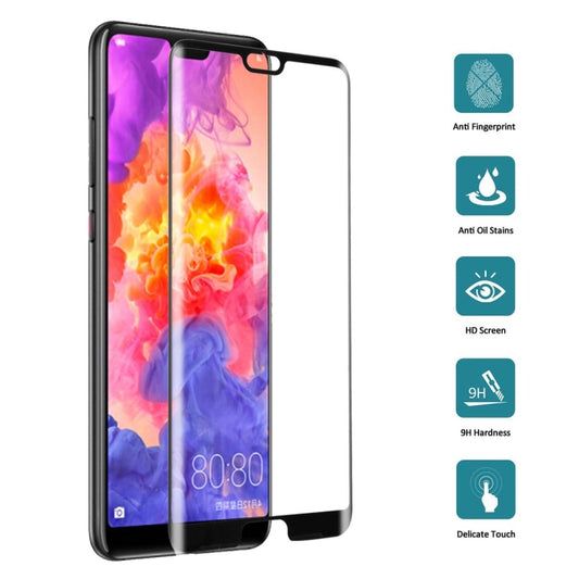 For Huawei P20 Pro 0.3mm 9H Surface Hardness 3D Full Screen Tempered Glass Film by buy2fix