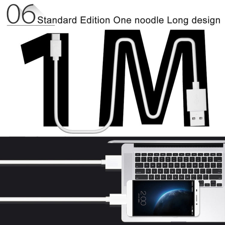 HAWEEL 1m USB-C / Type-C to USB 2.0 Data & Charging Cable(White) by buy2fix