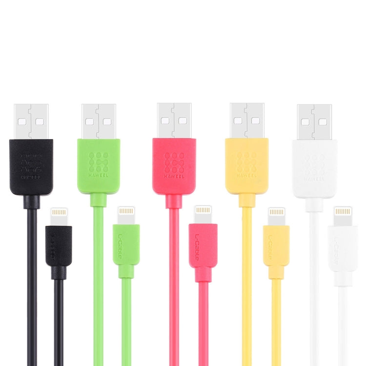 HAWEEL 1m High Speed 35 Cores 8 Pin to USB Sync Charging Cable for iPhone, iPad(Yellow) by buy2fix