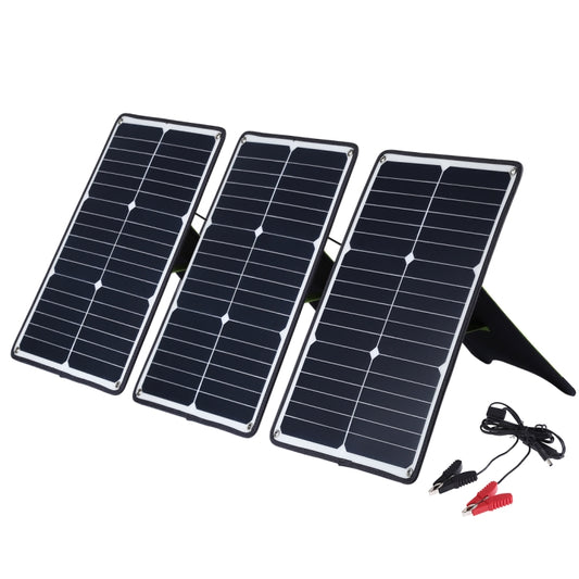 HAWEEL 3 PCS 20W Monocrystalline Silicon Solar Power Panel Charger, with USB Port & Holder & Tiger Clip, Support QC3.0 and AFC(Black) by HAWEEL