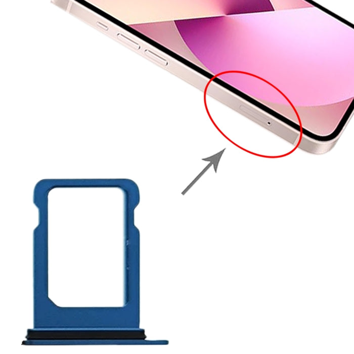 SIM Card Tray for iPhone 13 mini (Blue) by buy2fix