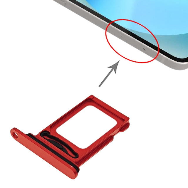 SIM+SIM Card Tray for iPhone 13 (Red) by buy2fix