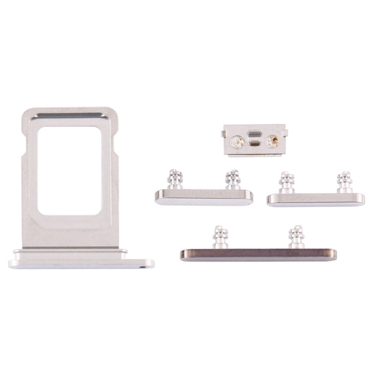 SIM Card Tray + Side Keys for iPhone 12 Pro Max(White) by buy2fix