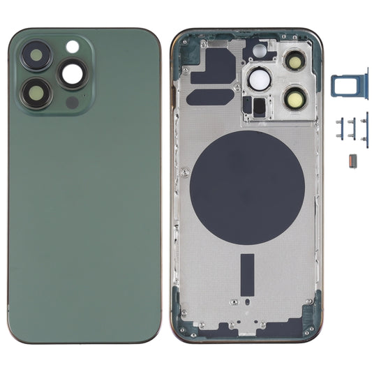 Back Housing Cover with SIM Card Tray & Side  Keys & Camera Lens for iPhone 13 Pro(Green) - Repair & Spare Parts by buy2fix | Online Shopping UK | buy2fix
