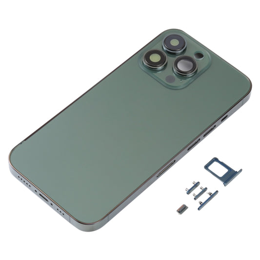 Back Housing Cover with SIM Card Tray & Side Keys & Camera Lens for iPhone 13 Pro(Green) by buy2fix