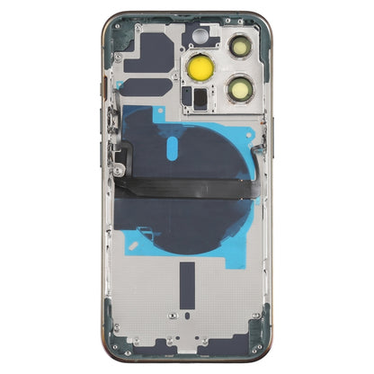 For iPhone 13 Pro Battery Back Cover with Side Keys & Card Tray & Power + Volume Flex Cable & Wireless Charging Module(Green) - Repair & Spare Parts by buy2fix | Online Shopping UK | buy2fix