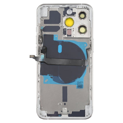 For iPhone 13 Pro Battery Back Cover with Side Keys & Card Tray & Power + Volume Flex Cable & Wireless Charging Module(White) - Repair & Spare Parts by buy2fix | Online Shopping UK | buy2fix