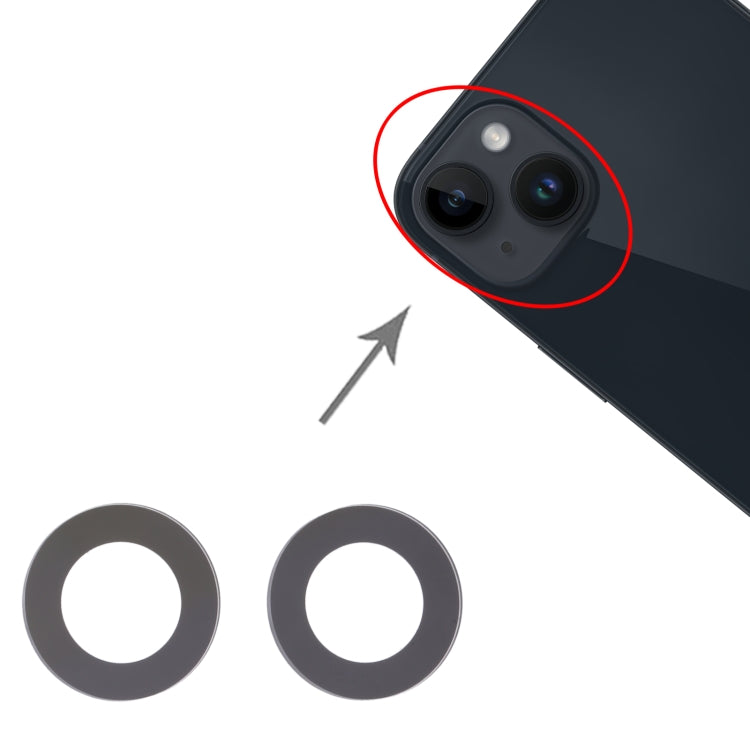 For iPhone 14 Back Camera Lens by buy2fix