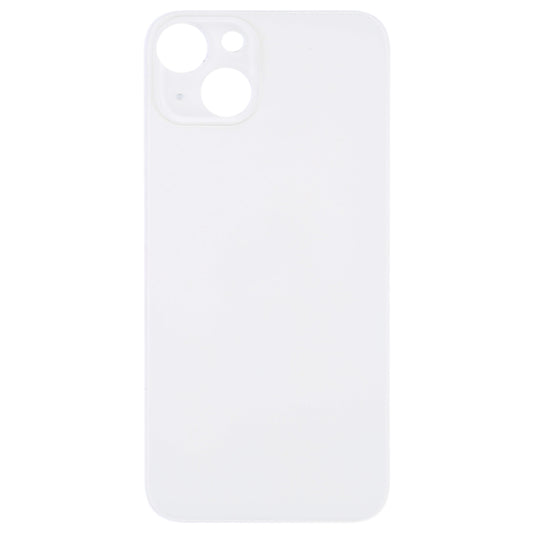 Easy Replacement Big Camera Hole Glass Back Battery Cover for iPhone 14(Silver) by buy2fix