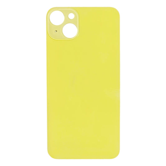 Easy Replacement Big Camera Hole Glass Back Battery Cover for iPhone 14(Yellow) by buy2fix