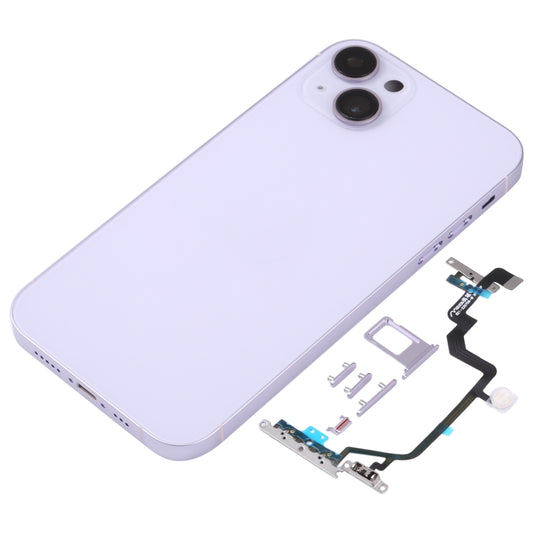 Back Housing Cover with Appearance Imitation of iP14 for iPhone XR(Purple) by buy2fix