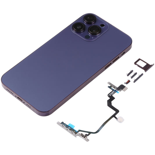 Back Housing Cover with Appearance Imitation of iP14 Pro for iPhone XR(Purple) by buy2fix