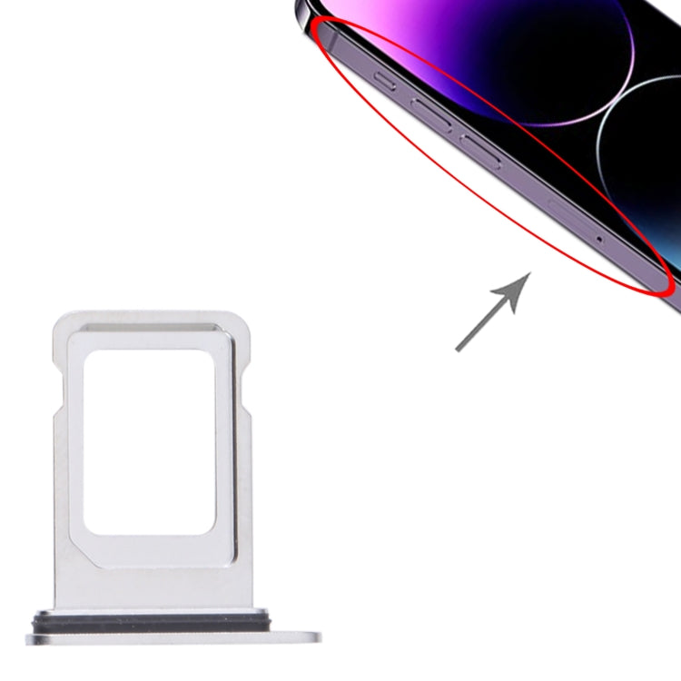 SIM Card Tray for iPhone 14 Pro (Silver) by buy2fix