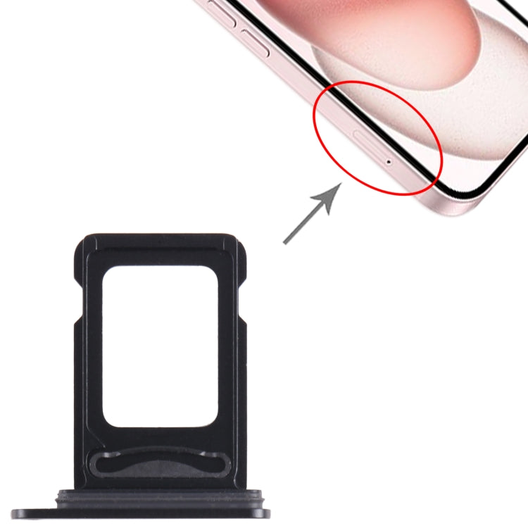 For iPhone 15 SIM + SIM Card Tray (Black) by buy2fix