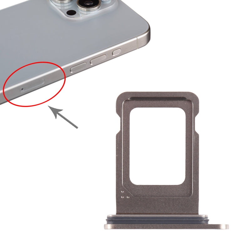 For iPhone 15 Pro SIM Card Tray (Titanium Color) by buy2fix
